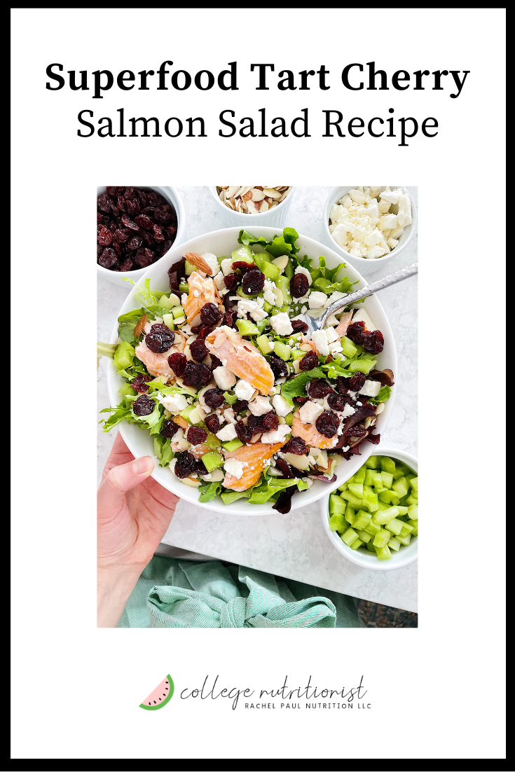 Superfood Tart Cherry Salmon Salad Recipe