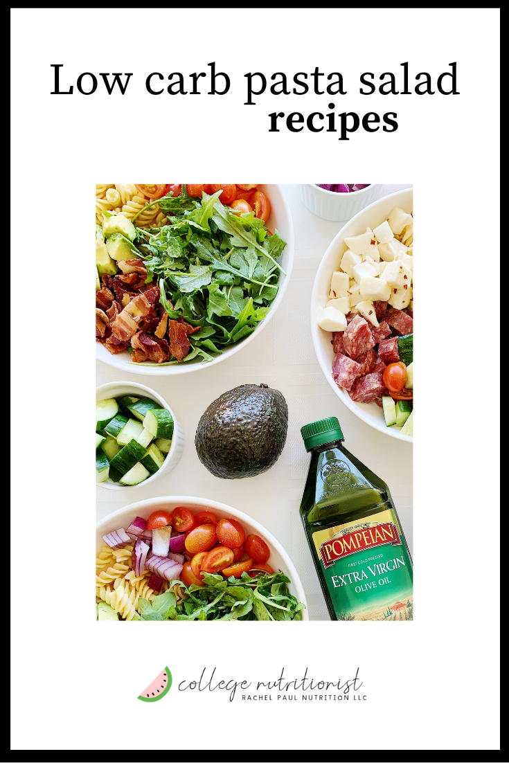 Three Low Carb Pasta Salad Recipes