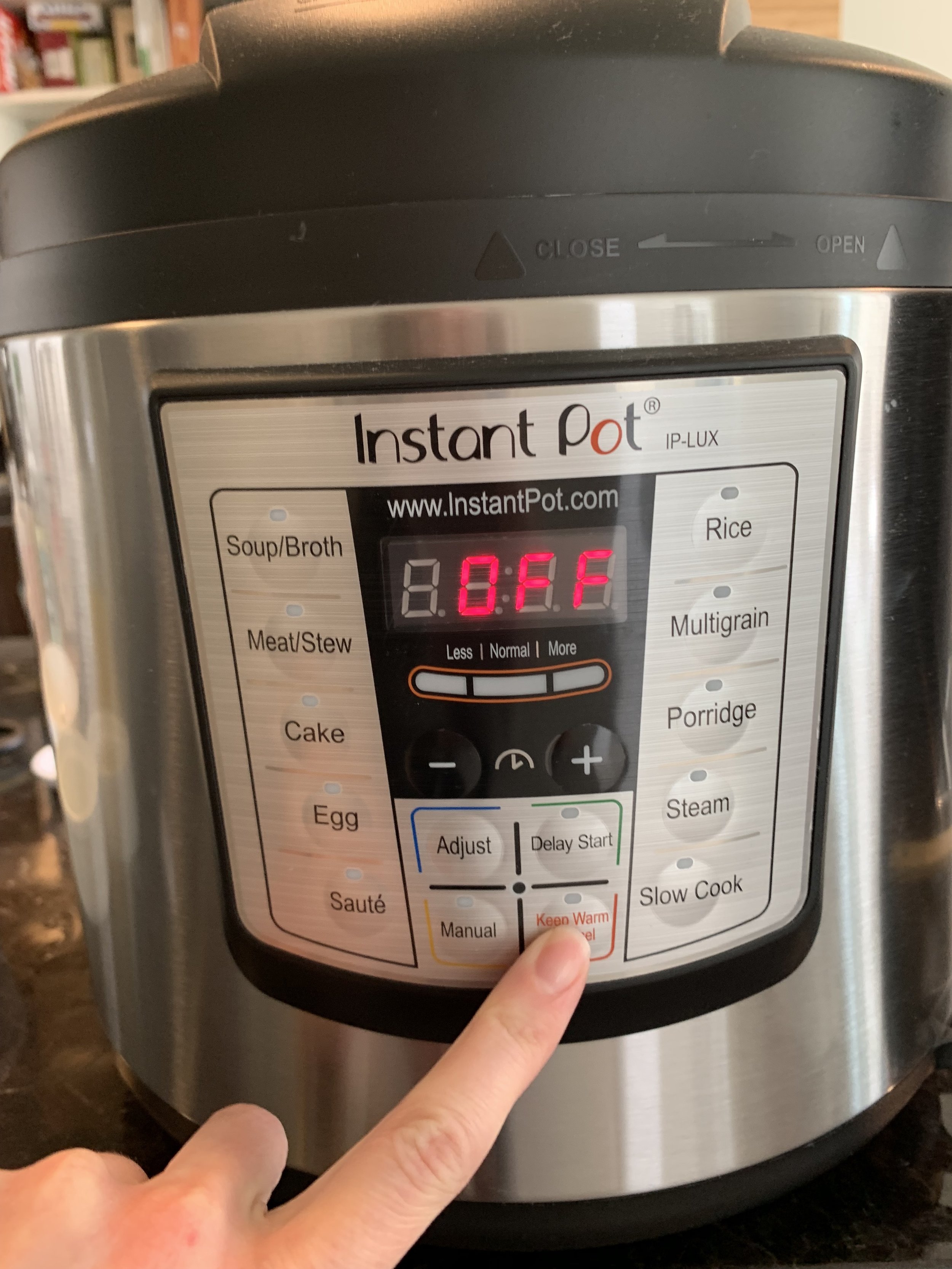 Instant Pot Cancel Before Switching Functions