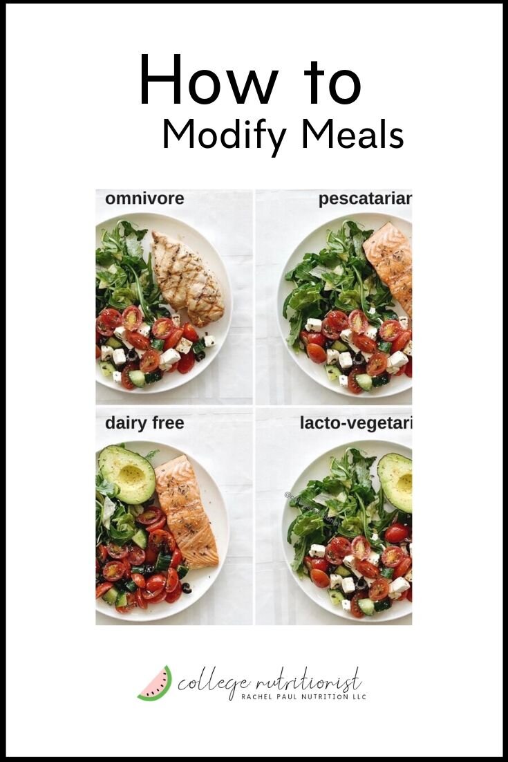 How to Modify Meals