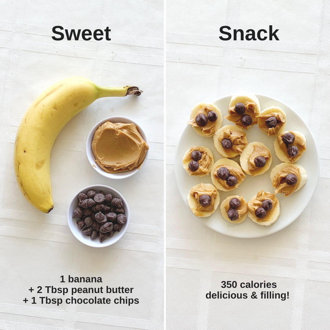 3-Ingredient Desserts banana peanut butter &amp; chocolate