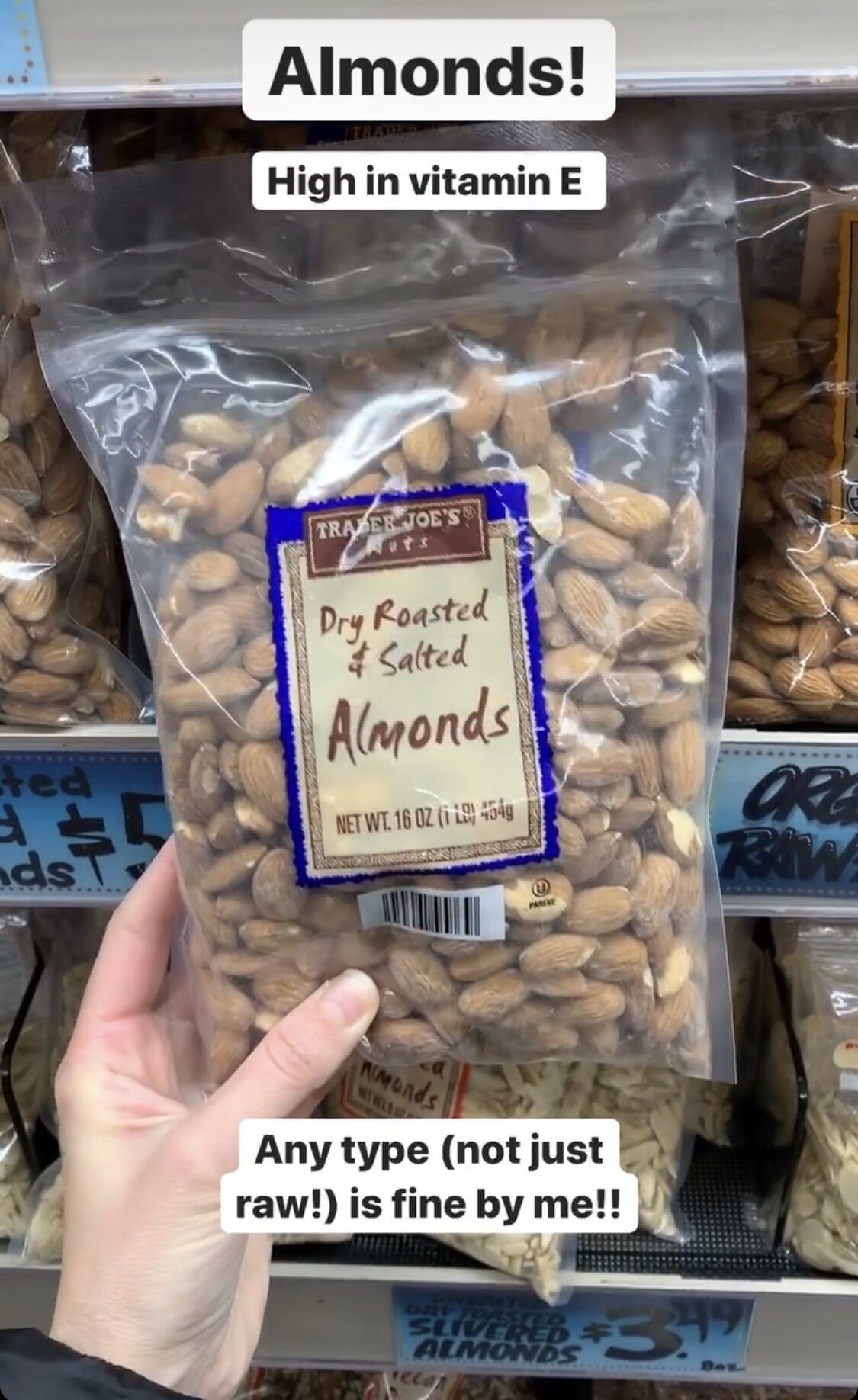 Almonds at Trader Joe's