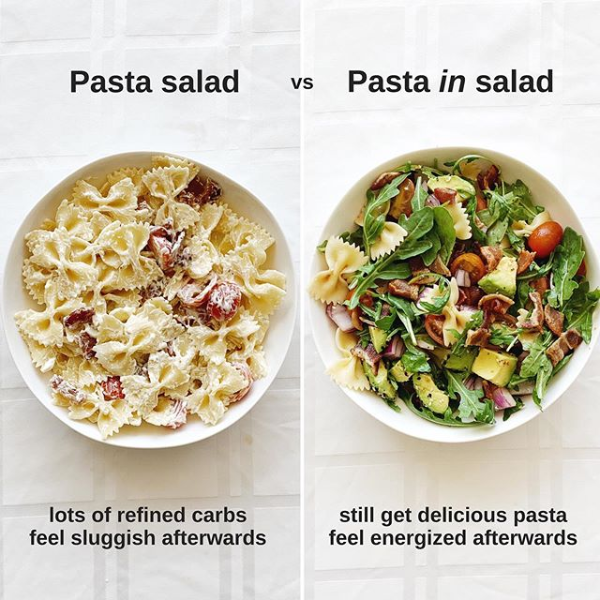 Include Pasta in Moderation - Low Carb Pasta Salad
