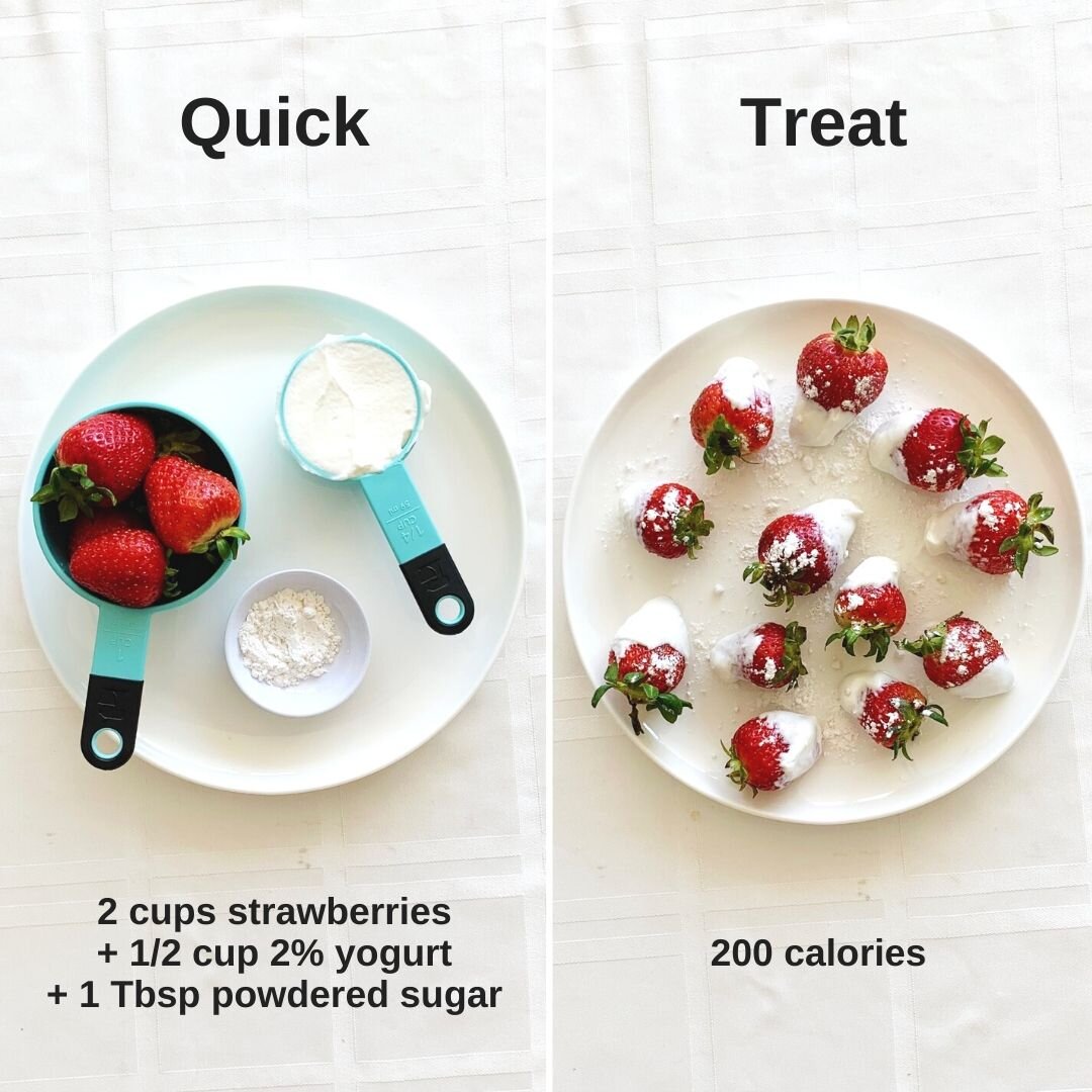 Powdered Sugar Strawberries Recipe