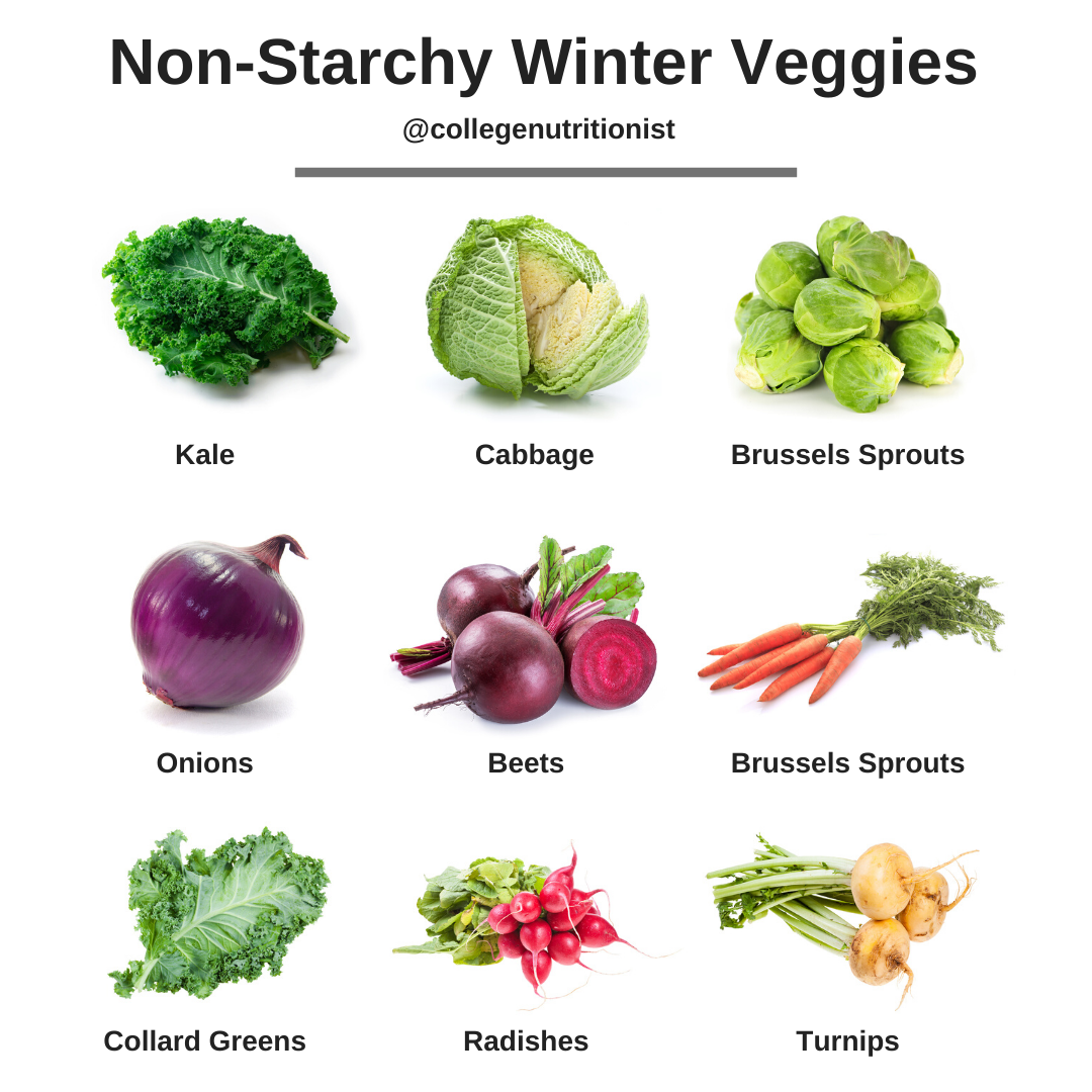 non starchy winter vegetables