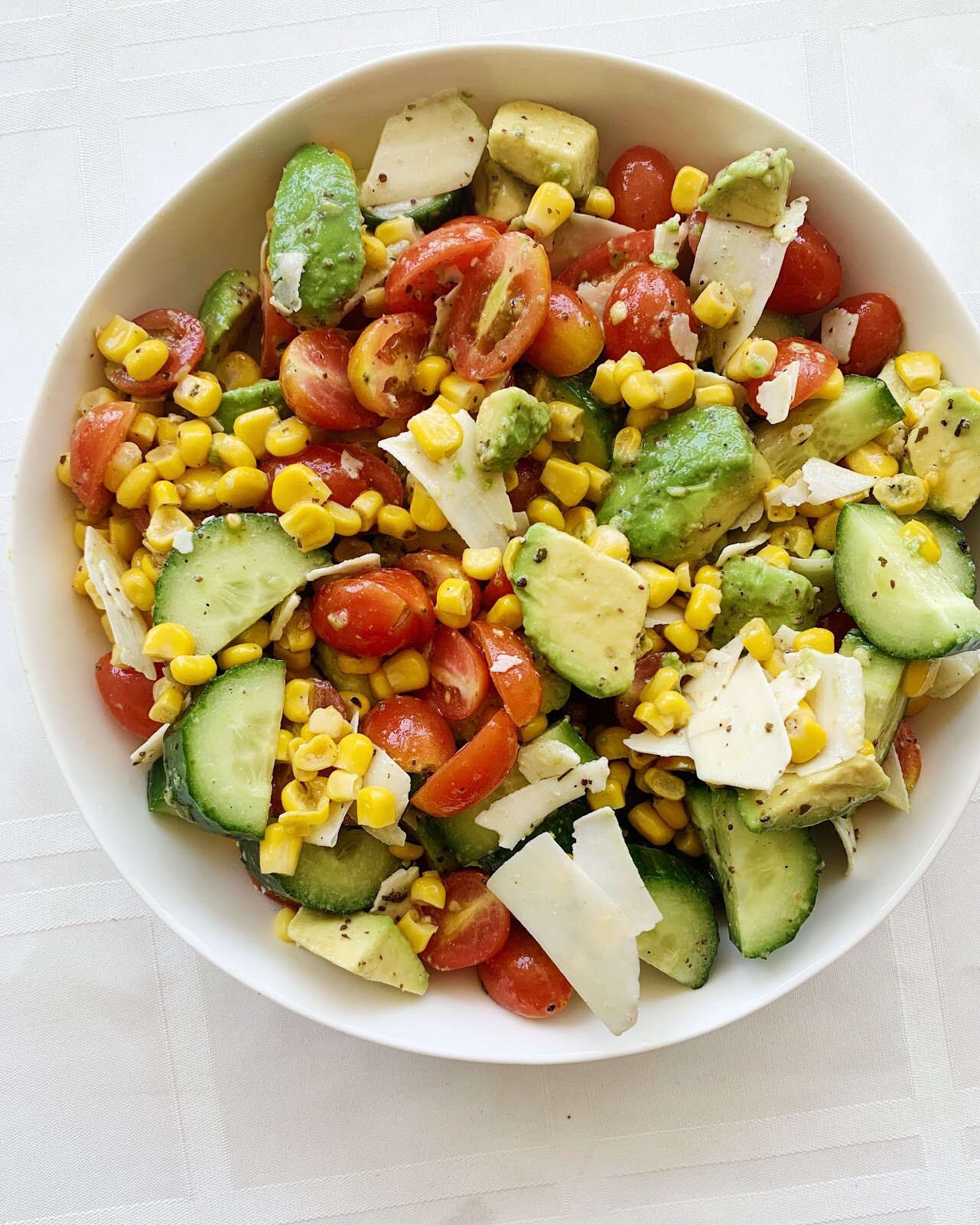 Corn, Avocado &amp; Tomato Salad