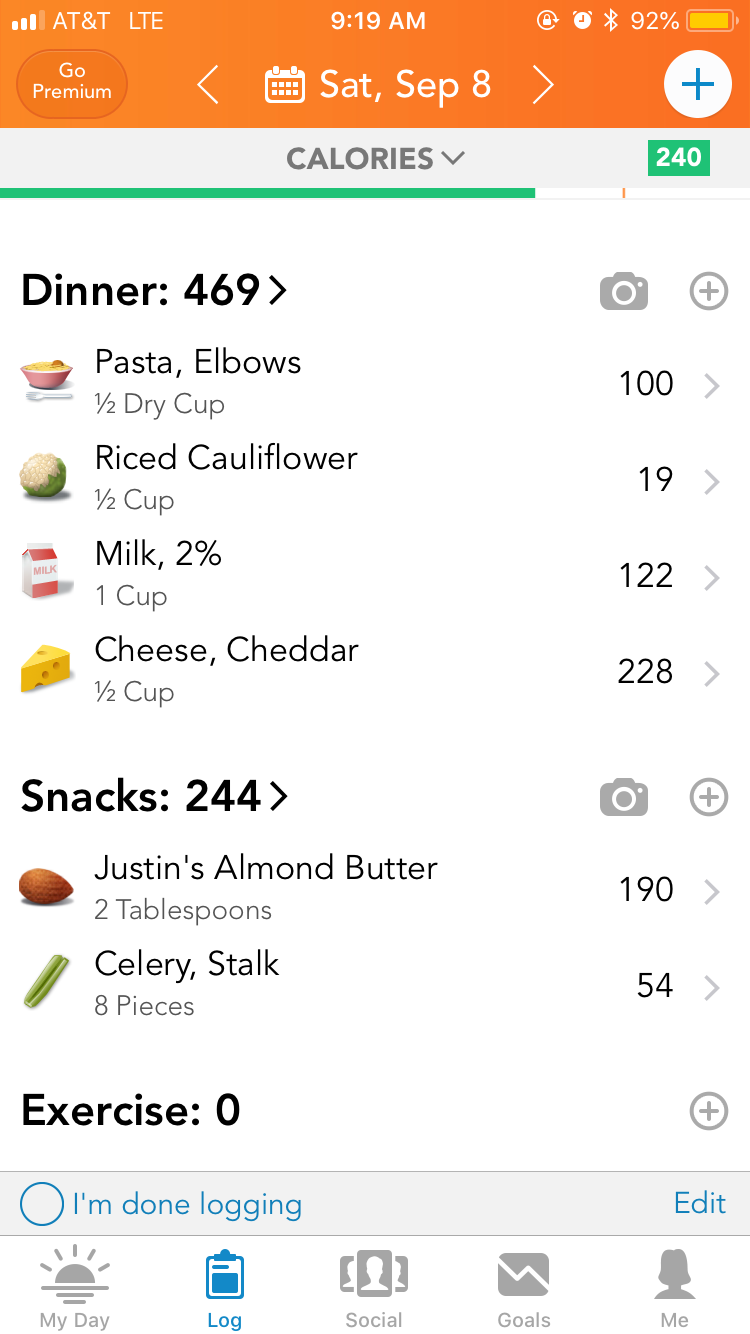 1400 Calorie Low Carb, High Protein Meal Plan with Mac & Cheese and Grapes