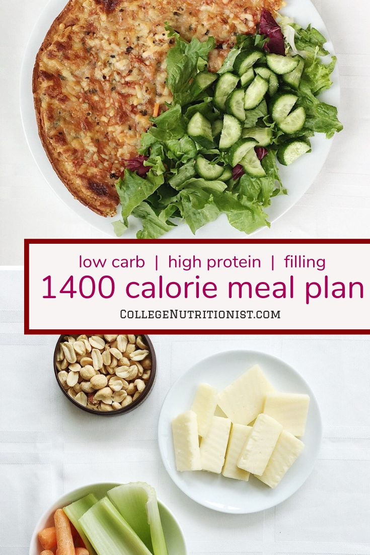 college diet weight loss meal plan with pizza