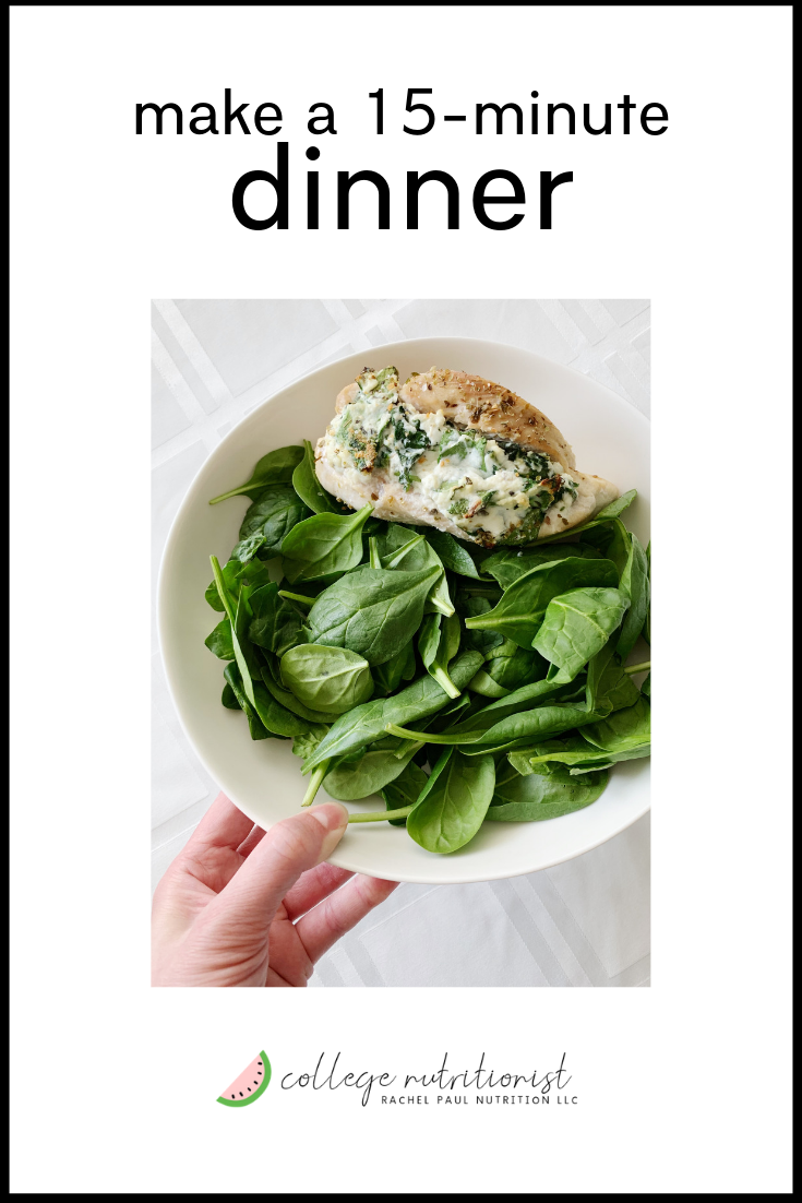 how to make a 15 minute high protein low carb dinner