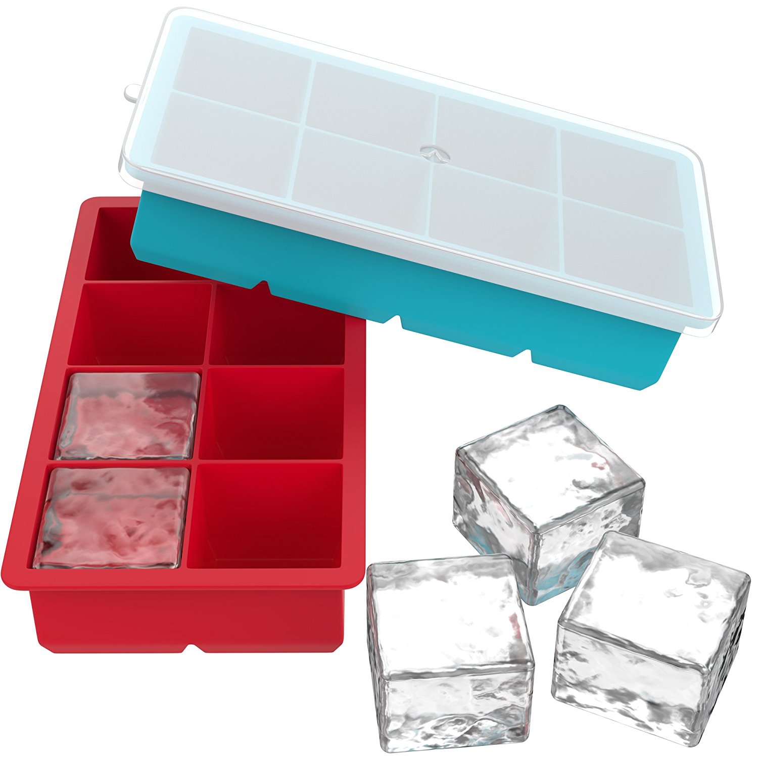Ice cube trays cube shaped